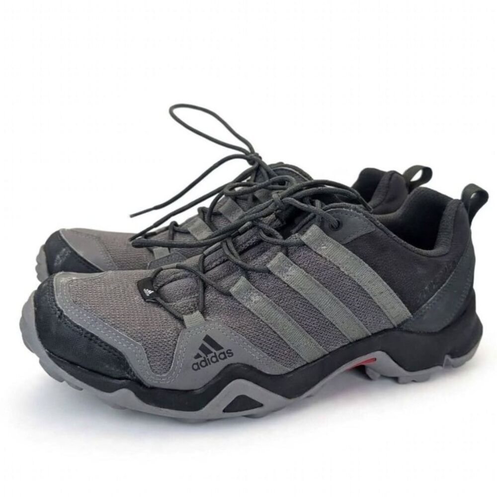 adidas Terrex AX2R Mens Size 10 Hiking Trail Running Shoes Grey Black CM7728